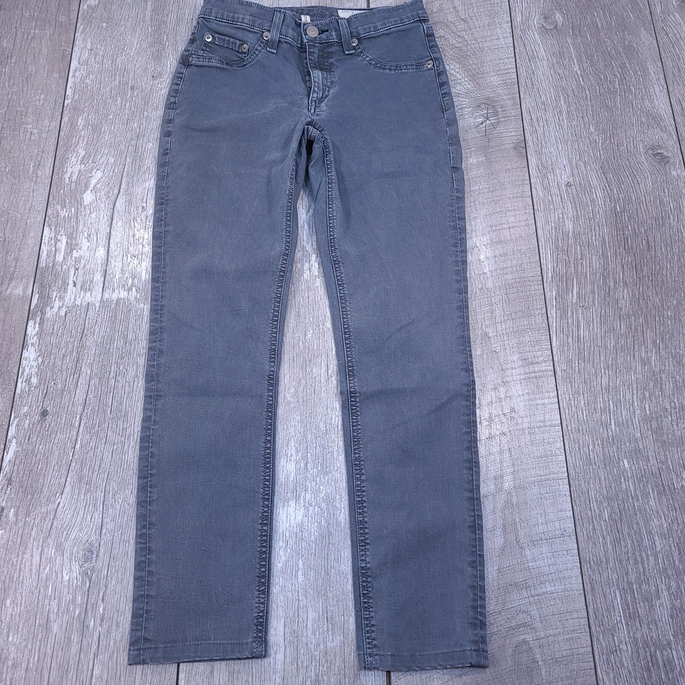 rag & bone Jeans Women's 27 Legging Capri Faded Gray Denim Low Rise Stretch